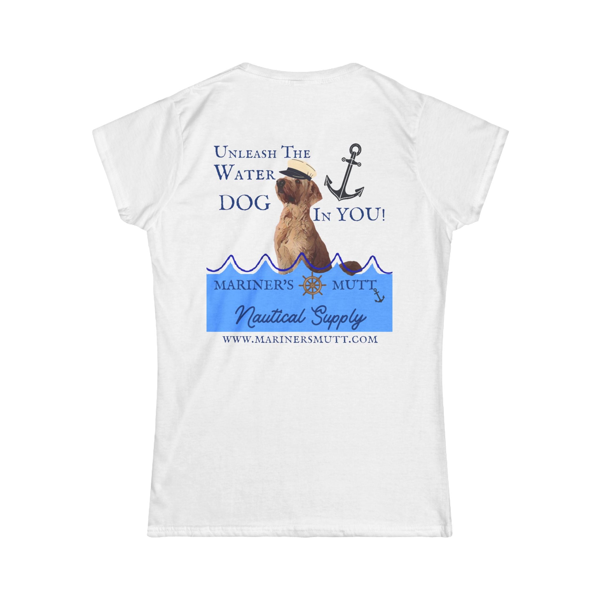 Nautical Dog Lover Tee - Unleash the Water Dog In You! Cute Pet Shirt, Gifts for Dog Owners, Beach or Marine Apparel, Summer Outfit