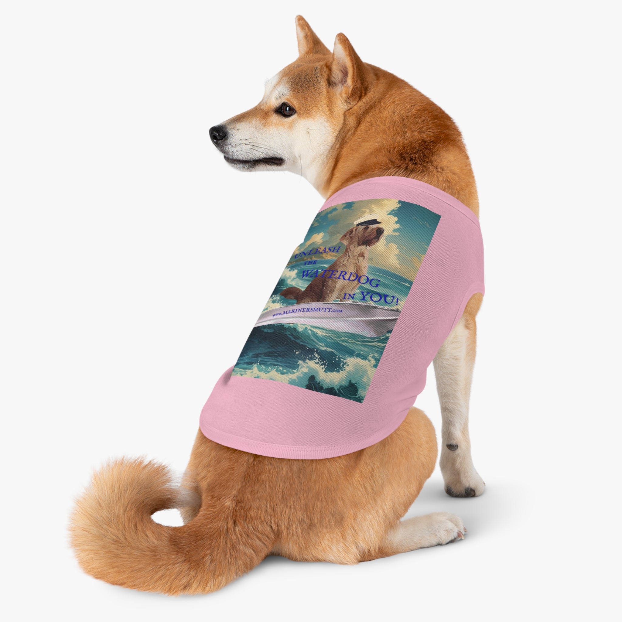 WATERDOG Pet Tank Top, Summer Dog Outfit, Cute Dog Apparel, Beach Pet Clothing, Fun Pet Gift, Outdoor Adventure Wear