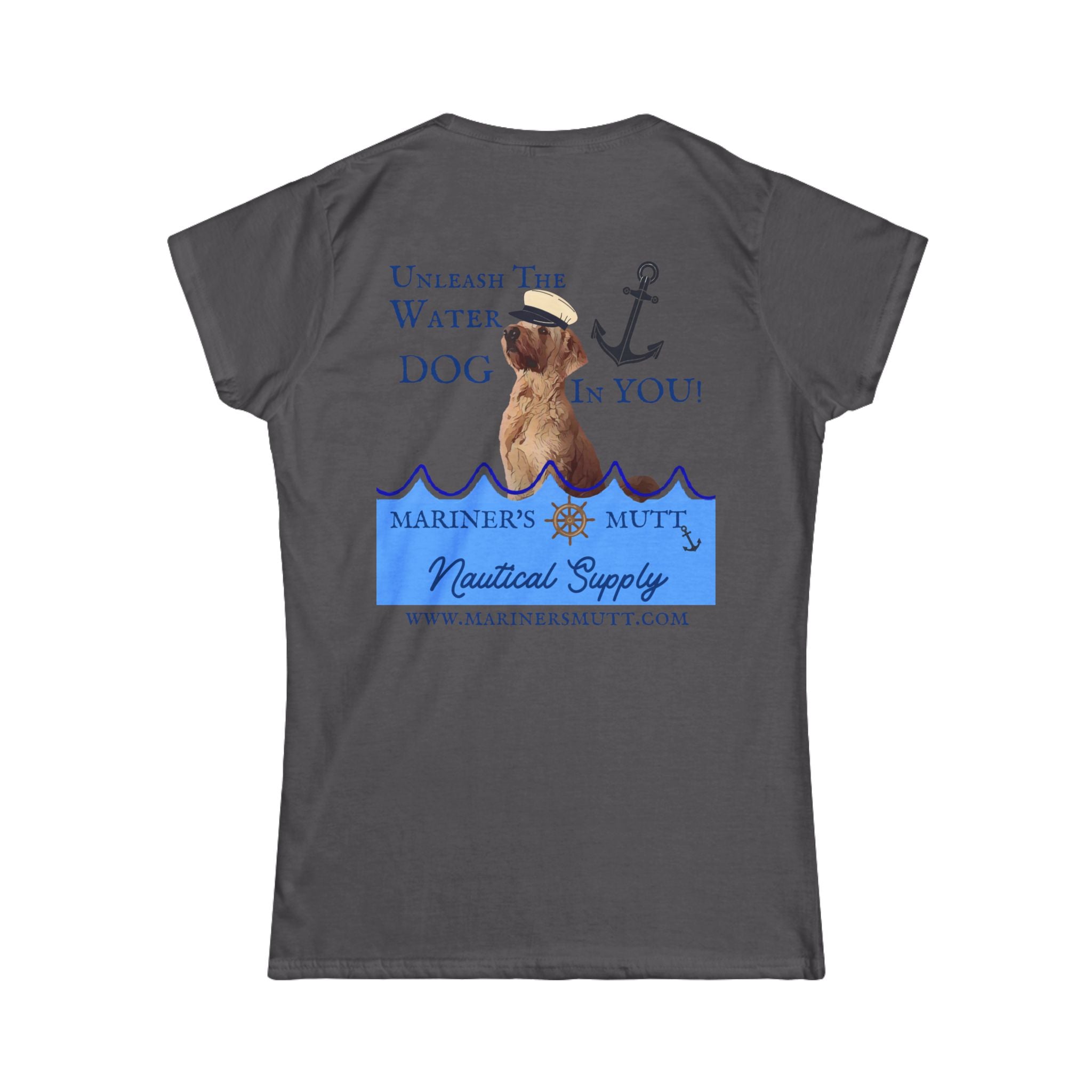 Nautical Dog Lover Tee - Unleash the Water Dog In You! Cute Pet Shirt, Gifts for Dog Owners, Beach or Marine Apparel, Summer Outfit