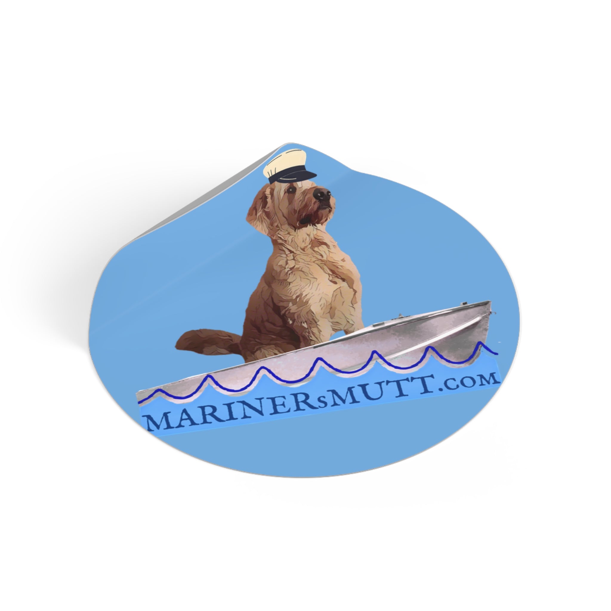 Nautical Dog Vinyl Stickers, Fun Pet Decor, Dog Lover Gift, Outdoorsy Accessories, Boat Themed Stickers, Mariner's Mutt