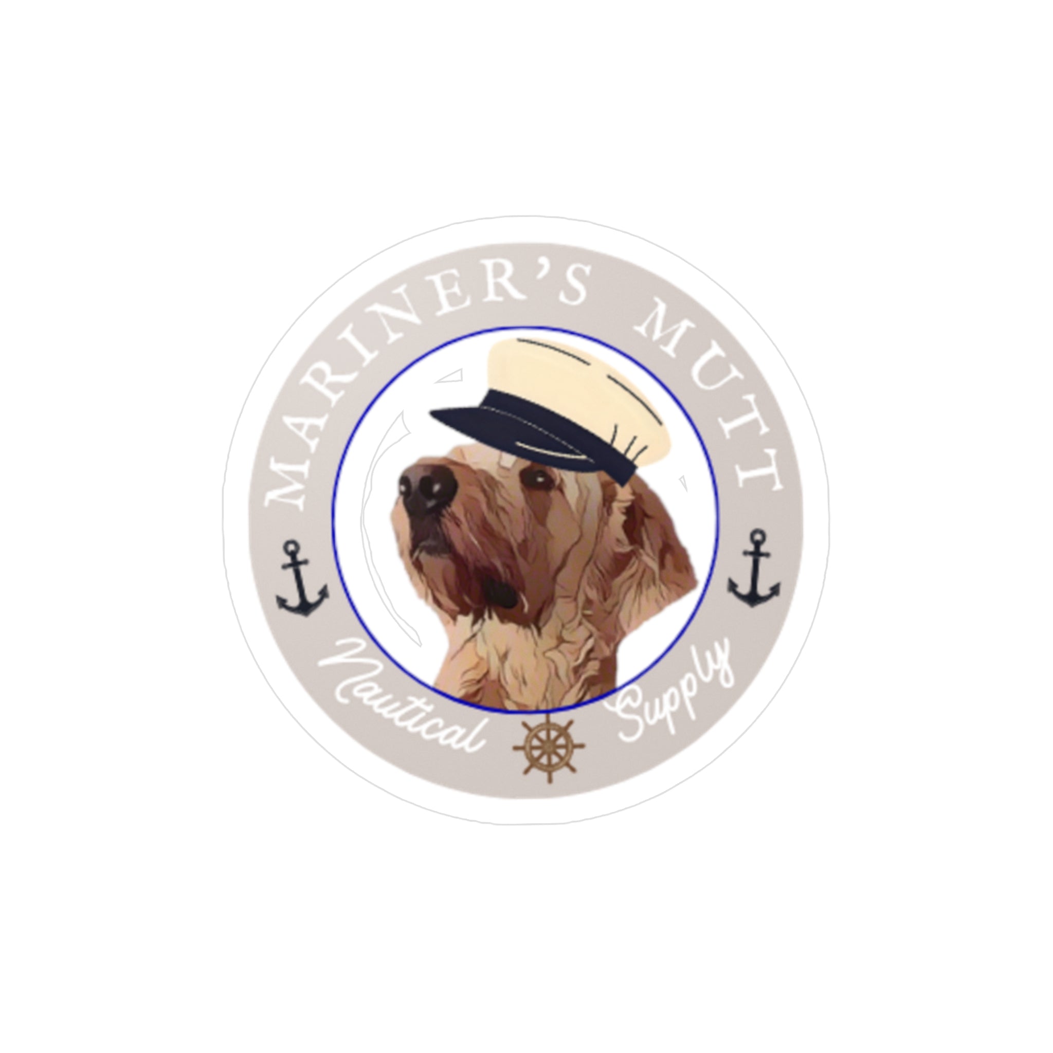 Nautical Dog Vinyl Decals, Pet Decor, Marine Supply Stickers, Car Window Decals, Waterproof Dog Stickers, Gifts for Dog Lovers