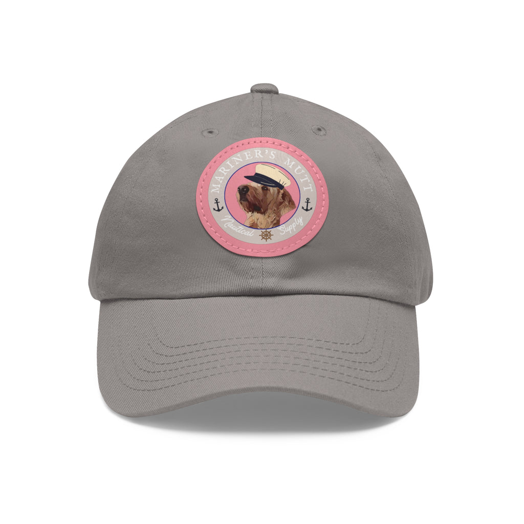 Mariner's Mutt Logo Dad Hat with Leather Patch (Round)