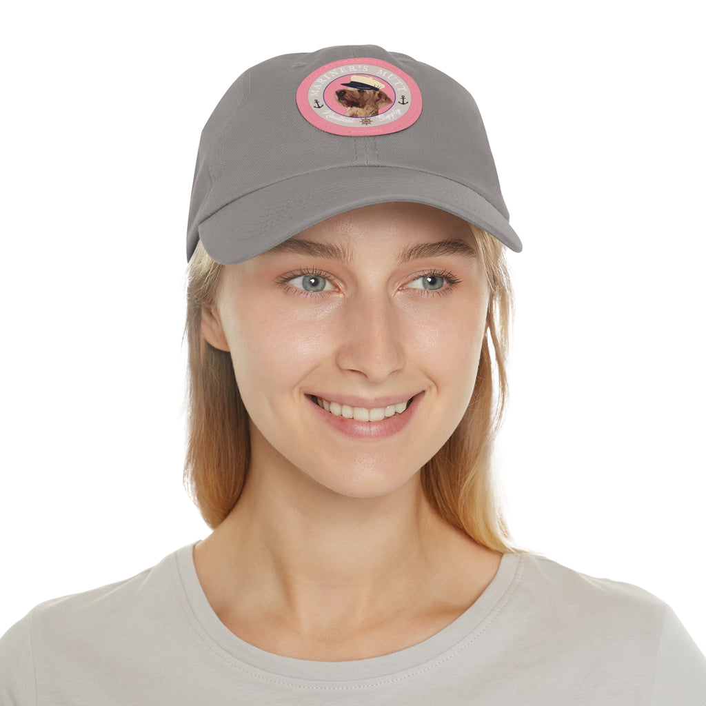 Mariner's Mutt Logo Dad Hat with Leather Patch (Round)