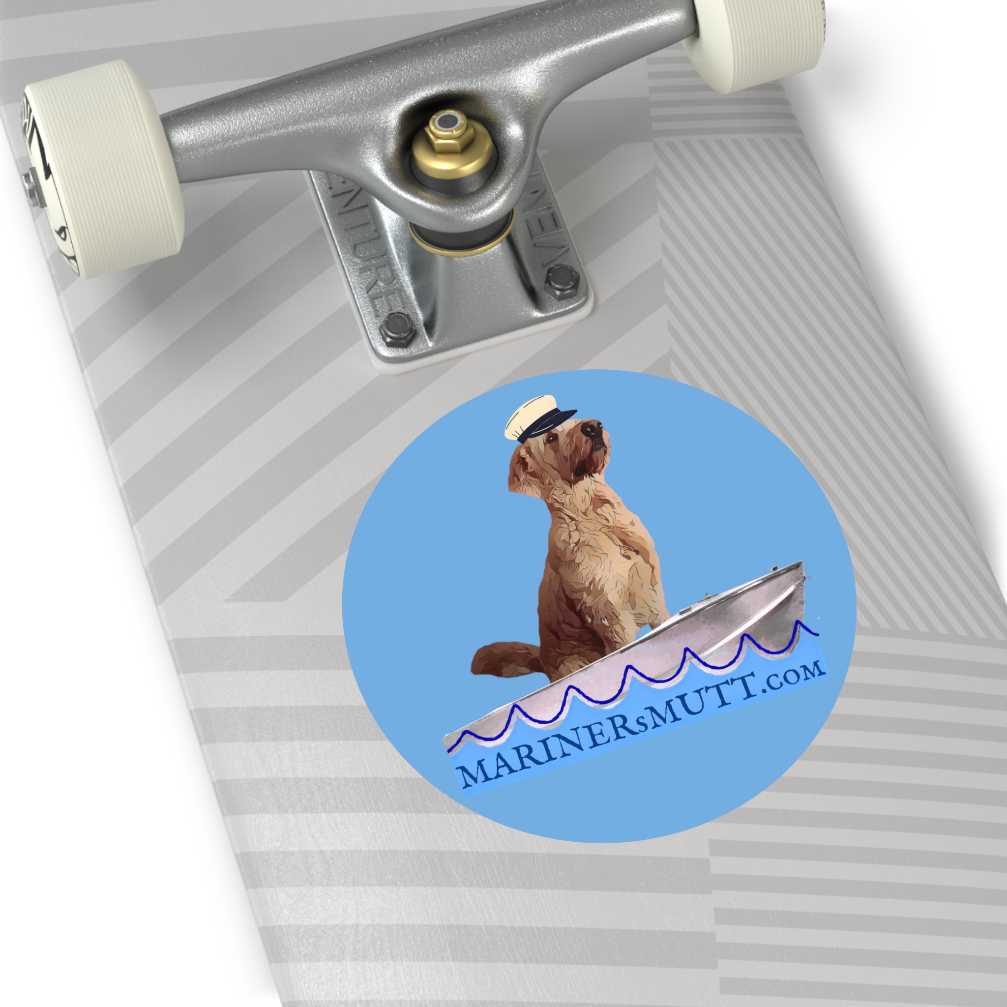 Nautical Dog Vinyl Stickers, Fun Pet Decor, Dog Lover Gift, Outdoorsy Accessories, Boat Themed Stickers, Mariner's Mutt