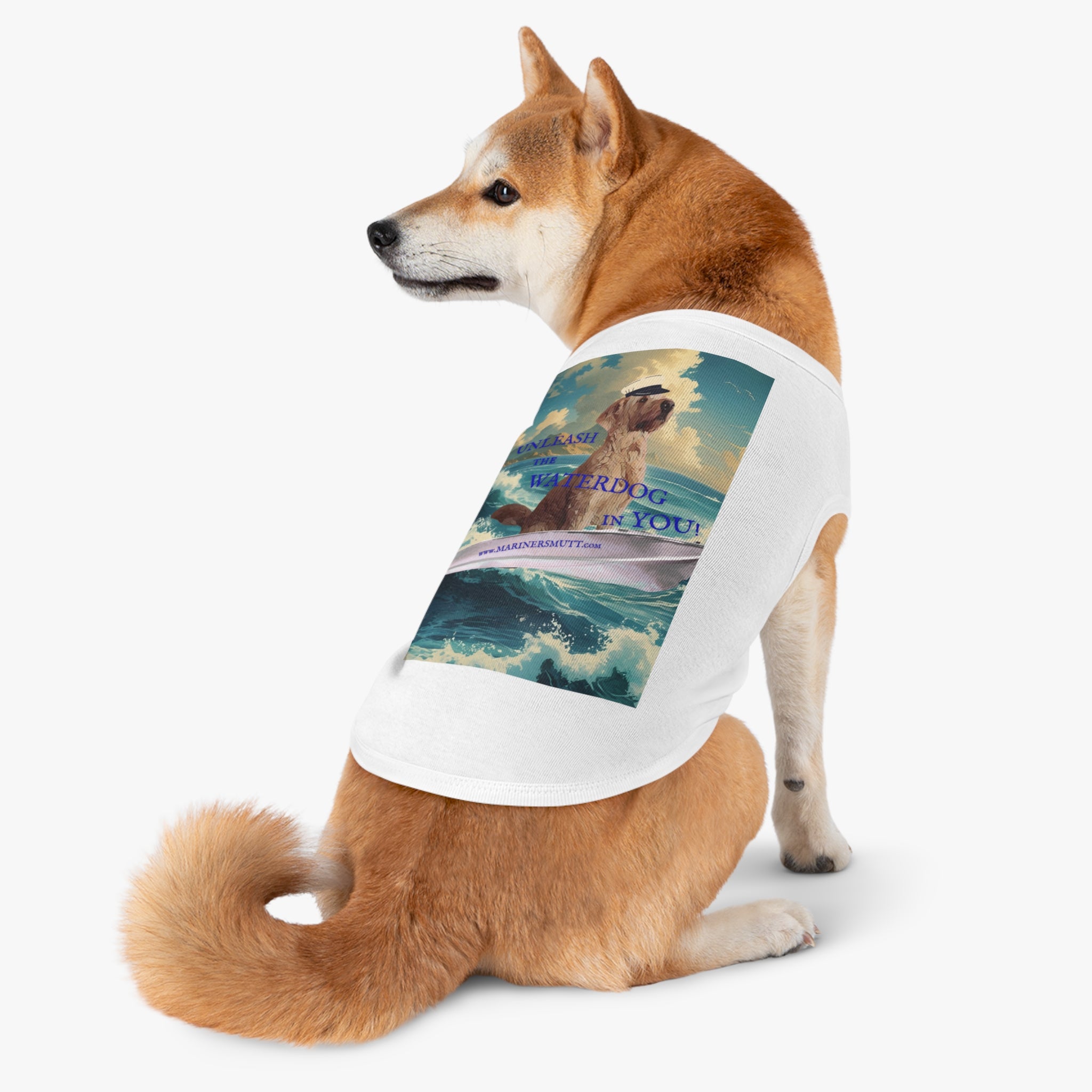 WATERDOG Pet Tank Top, Summer Dog Outfit, Cute Dog Apparel, Beach Pet Clothing, Fun Pet Gift, Outdoor Adventure Wear