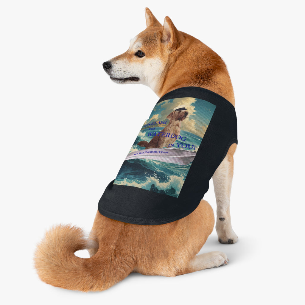 WATERDOG Pet Tank Top, Summer Dog Outfit, Cute Dog Apparel, Beach Pet Clothing, Fun Pet Gift, Outdoor Adventure Wear