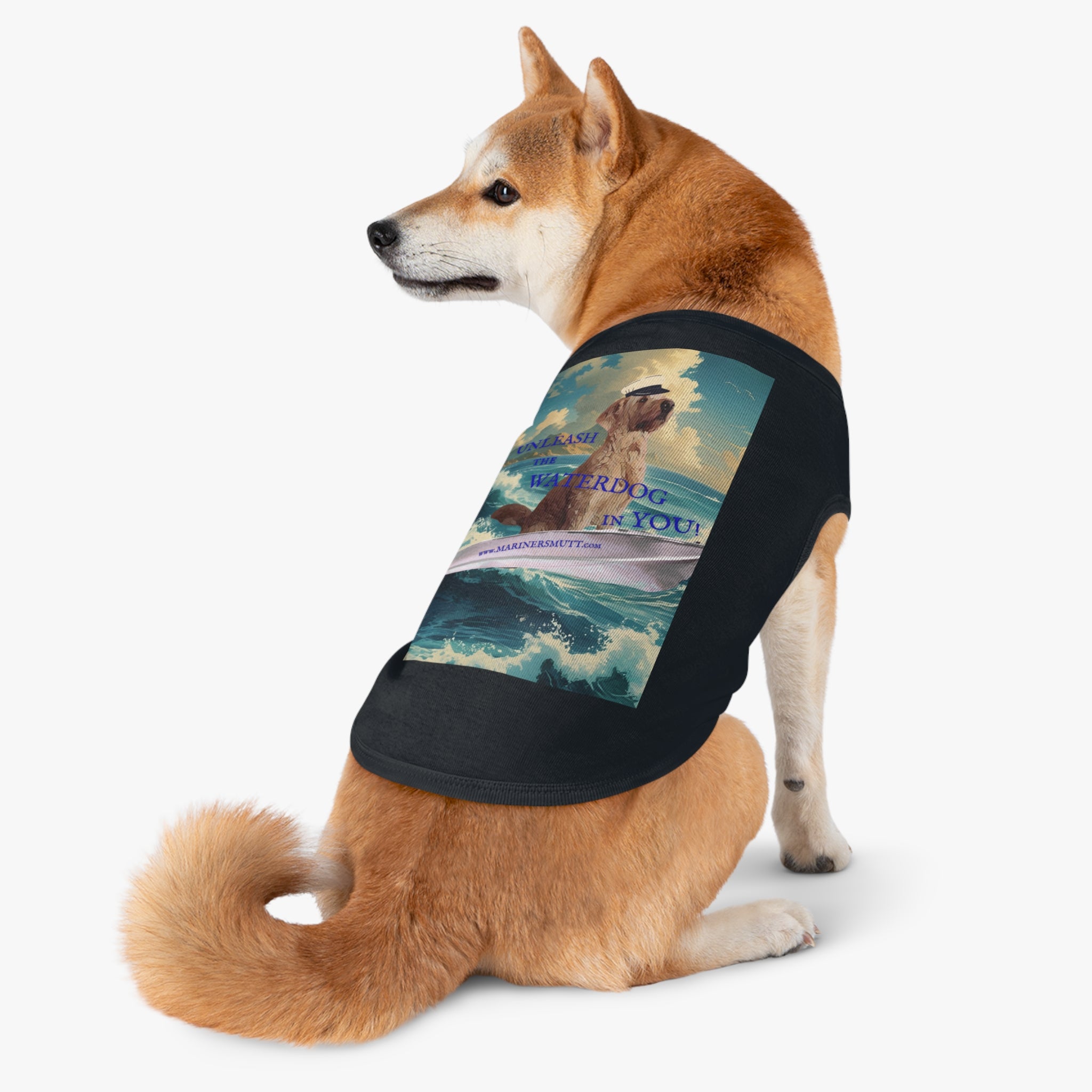 WATERDOG Pet Tank Top, Summer Dog Outfit, Cute Dog Apparel, Beach Pet Clothing, Fun Pet Gift, Outdoor Adventure Wear