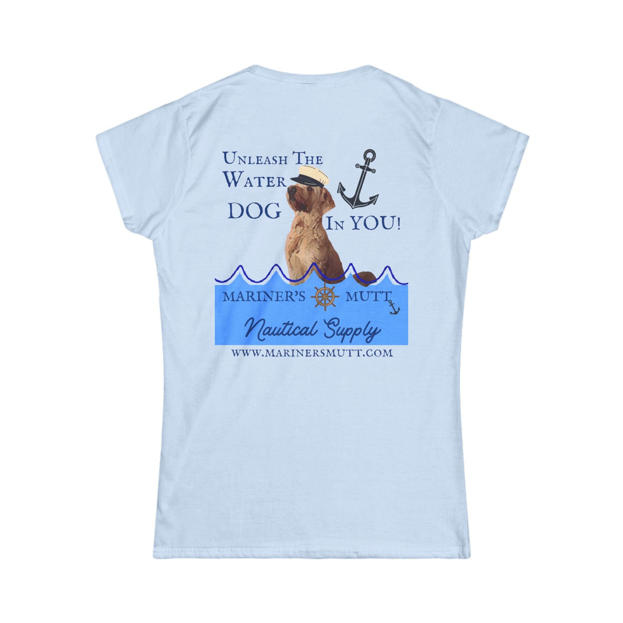 Nautical Dog Lover Tee - Unleash the Water Dog In You! Cute Pet Shirt, Gifts for Dog Owners, Beach or Marine Apparel, Summer Outfit