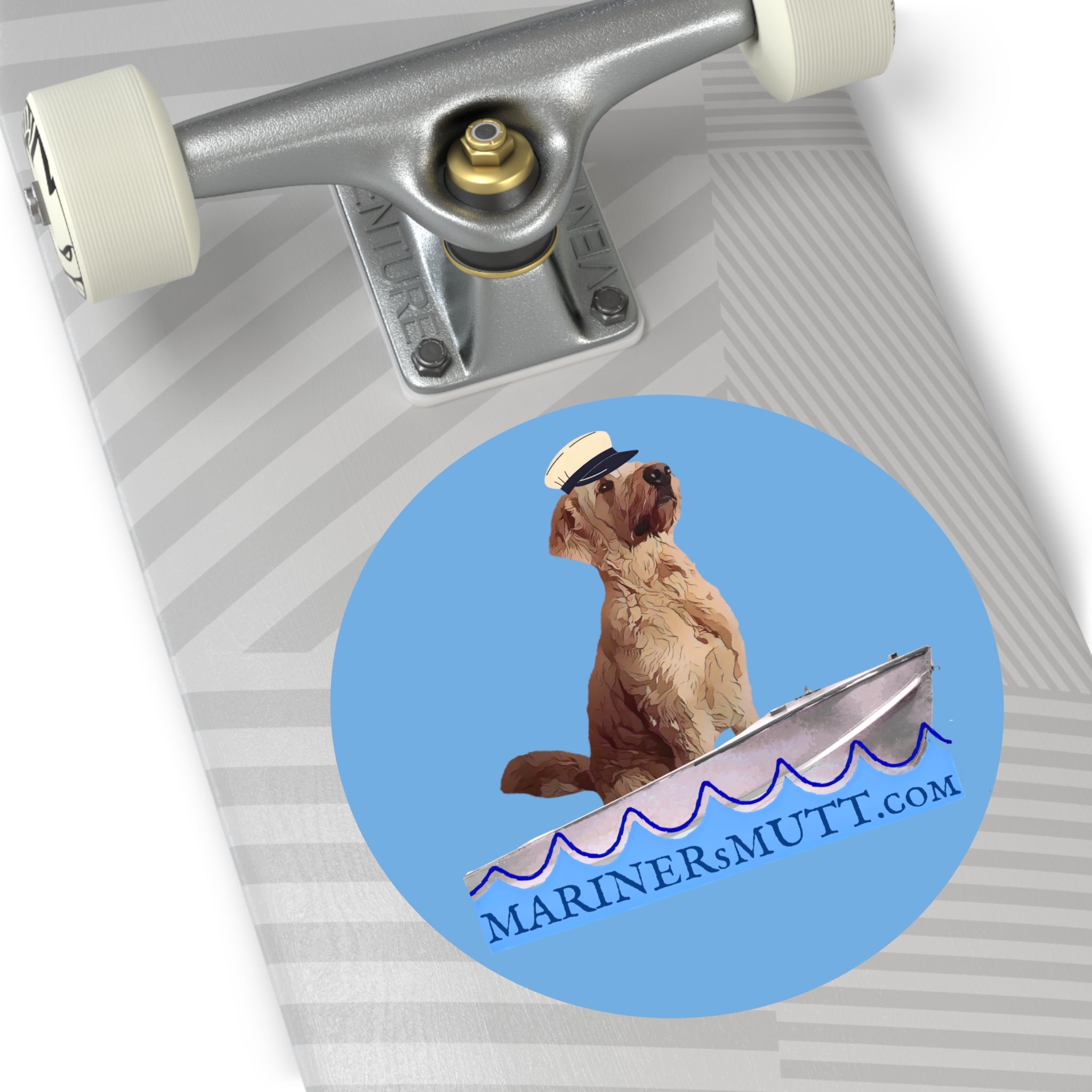 Nautical Dog Vinyl Stickers, Fun Pet Decor, Dog Lover Gift, Outdoorsy Accessories, Boat Themed Stickers, Mariner's Mutt