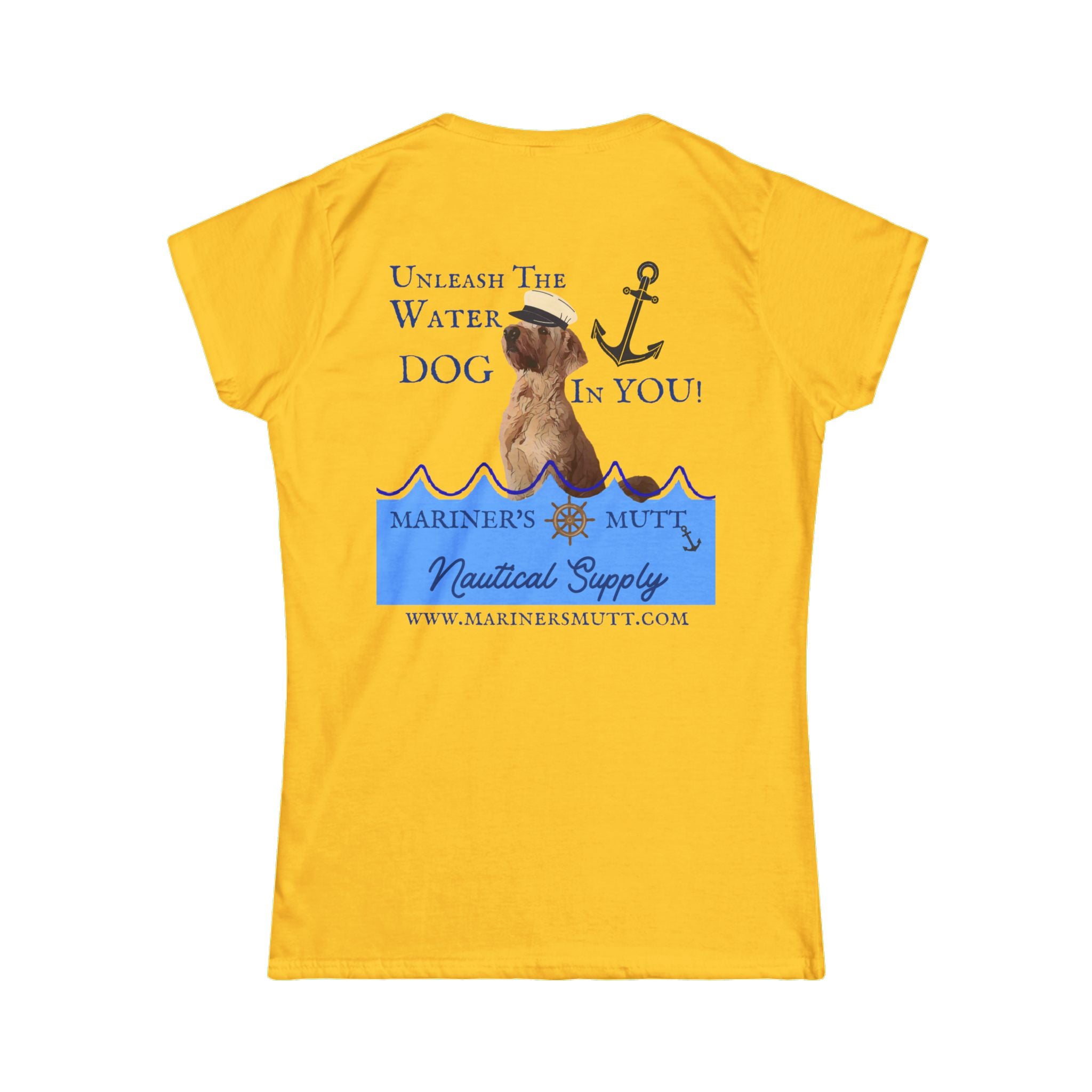 Nautical Dog Lover Tee - Unleash the Water Dog In You! Cute Pet Shirt, Gifts for Dog Owners, Beach or Marine Apparel, Summer Outfit