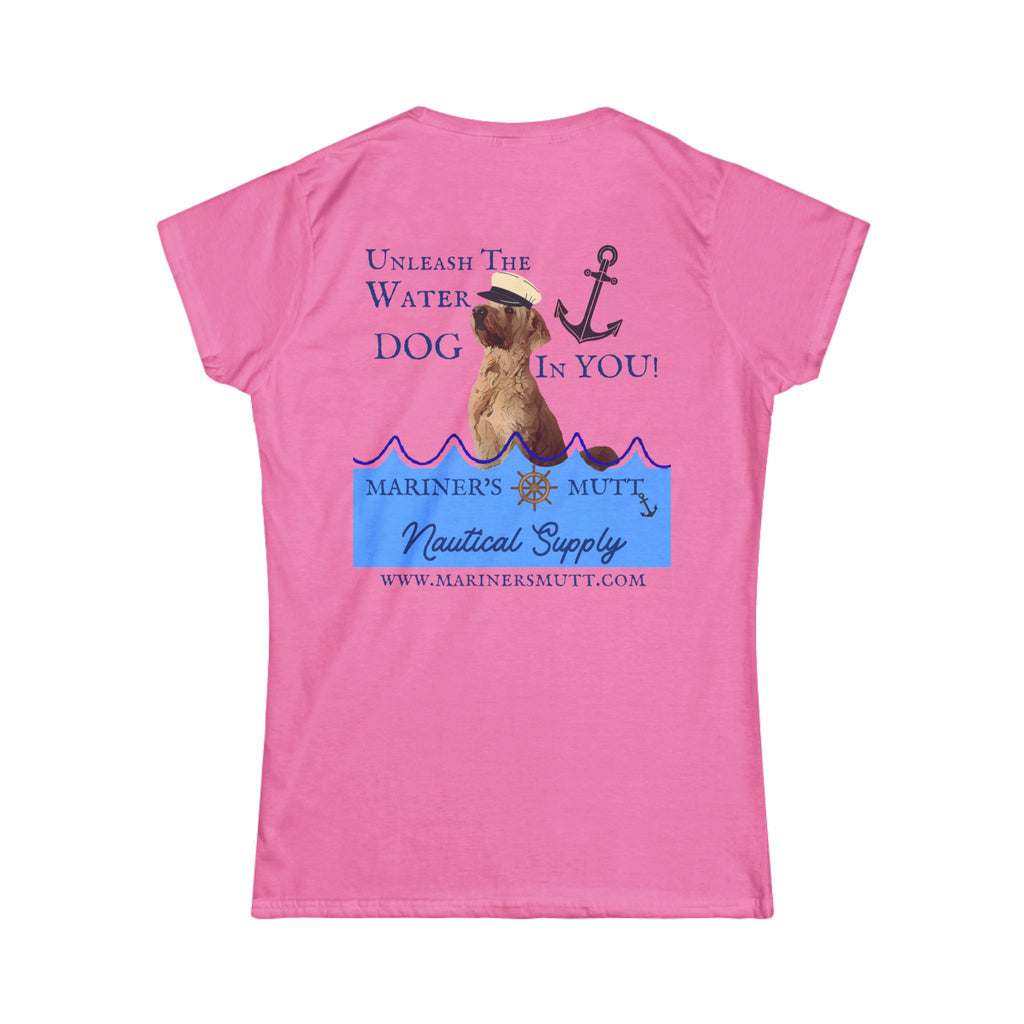 Nautical Dog Lover Tee - Unleash the Water Dog In You! Cute Pet Shirt, Gifts for Dog Owners, Beach or Marine Apparel, Summer Outfit