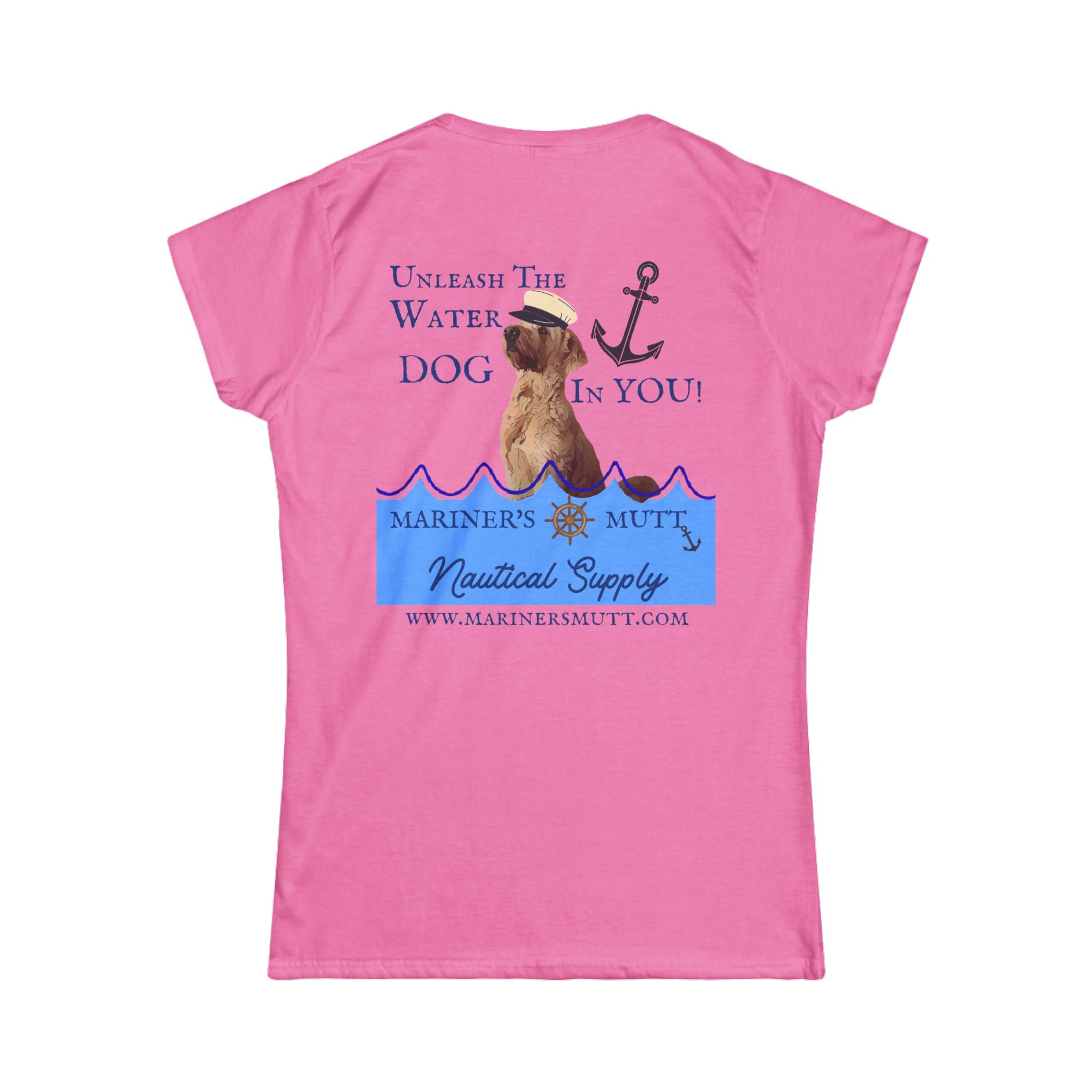 Nautical Dog Lover Tee - Unleash the Water Dog In You! Cute Pet Shirt, Gifts for Dog Owners, Beach or Marine Apparel, Summer Outfit