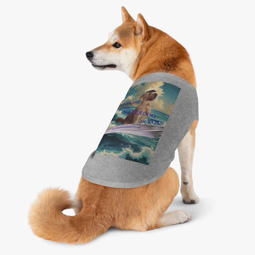 WATERDOG Pet Tank Top, Summer Dog Outfit, Cute Dog Apparel, Beach Pet Clothing, Fun Pet Gift, Outdoor Adventure Wear