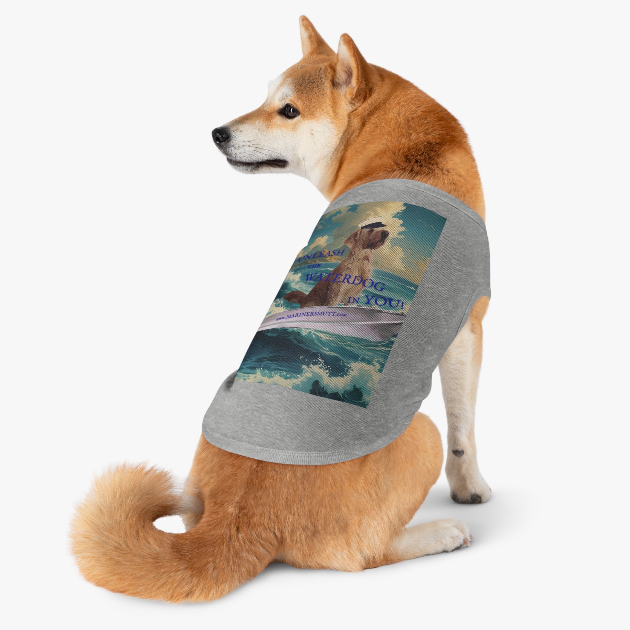 WATERDOG Pet Tank Top, Summer Dog Outfit, Cute Dog Apparel, Beach Pet Clothing, Fun Pet Gift, Outdoor Adventure Wear