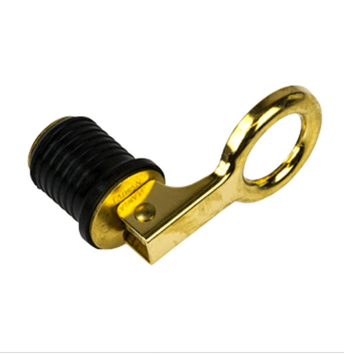 Brass Snap Handle Drain Plug - 1"